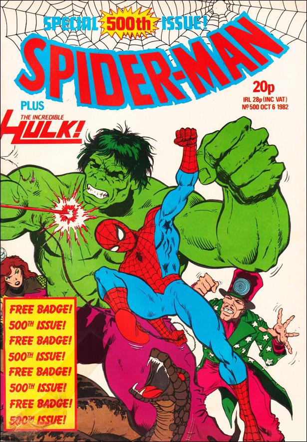 Spider-Man: Comics Weekly (UK) issue 500 Wraparound Cover