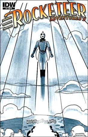 Rocketeer Adventures (2012) issue 3-C Darwyn Cooke 1:10 Black and White Cover