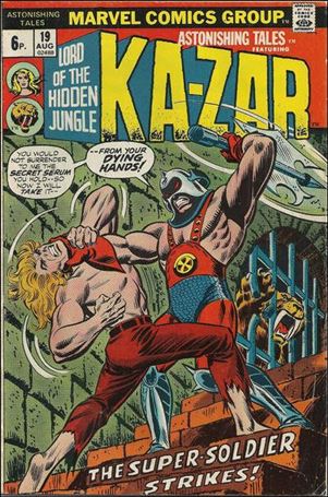 Astonishing Tales (1970) issue 19-B UK Price Cover