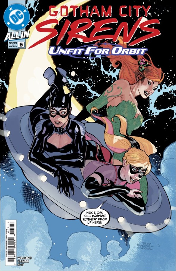 Gotham City Sirens: Unfit for Orbit issue 5 Terry Dodson Cover