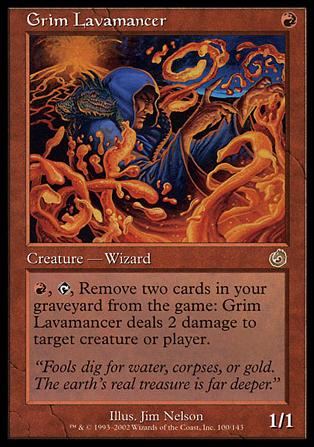 Magic the Gathering: Torment (Base Set) card 100 Grim Lavamancer