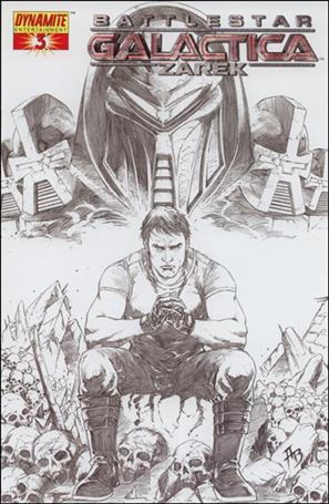 Battlestar Galactica: Zarek issue 3-C Adriano Batista 1:15 Sketch Cover