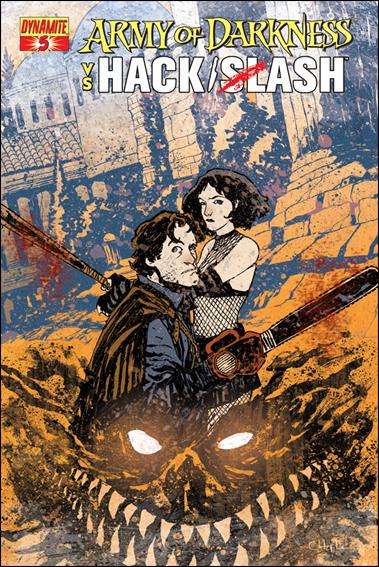 Army of Darkness vs. Hack/Slash issue 5-C Christopher Mitten Cover