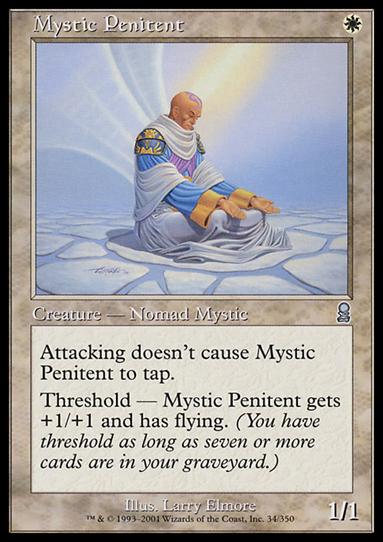 Magic the Gathering: Odyssey (Base Set) card 34 Mystic Penitent