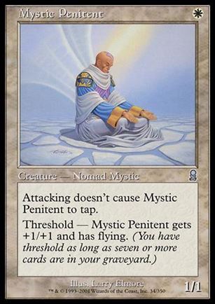 Magic the Gathering: Odyssey (Base Set) card 34 Mystic Penitent