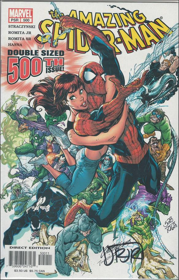 Amazing Spider-Man (1963) issue 500-F DF Signed by John Romita Jr. 1/1962