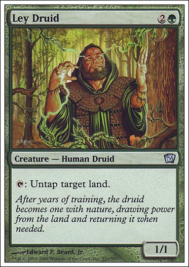 Magic the Gathering: 9th Edition (Base Set) card 251 Ley Druid