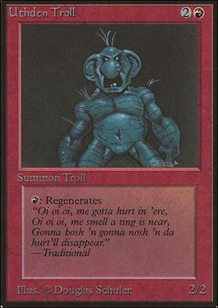 Magic the Gathering: Limited Edition Beta (Base Set) card 181 Uthden Troll