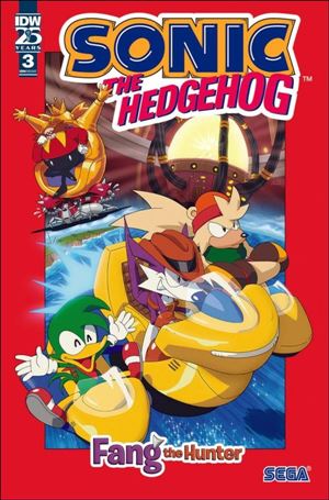 Sonic the Hedgehog: Fang the Hunter issue 3-D Aaron Hammerstrom Online Foil Exclusive Cover