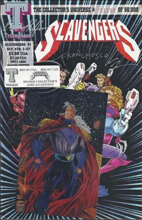 Scavengers issue 1-D Polybagged Signed Ashcan Edition 1/50,000