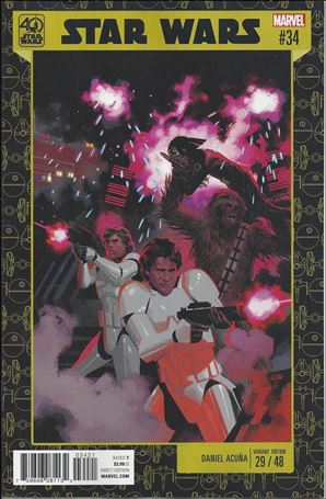 Star Wars (2015) issue 34-B Daniel Acuna Star Wars 40th Anniversary  Cover
