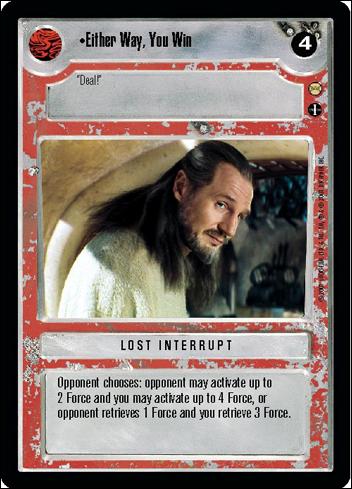 Star Wars: Tatooine Limited (Base Set) card 77 Either Way, You Win