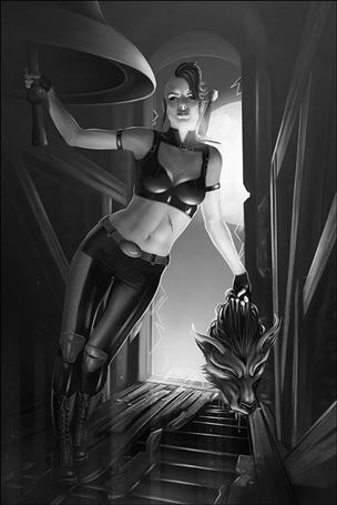 Chastity (2019) issue 3-H Catherine Nodet 1:15 Black and White Virgin Cover