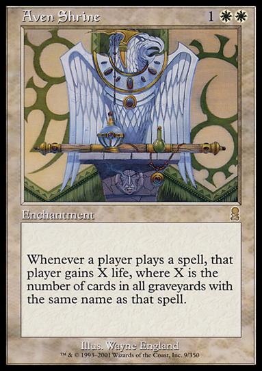 Magic the Gathering: Odyssey (Base Set) card 9 Aven Shrine