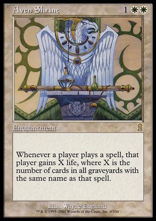 Magic the Gathering: Odyssey (Base Set) card 9 Aven Shrine