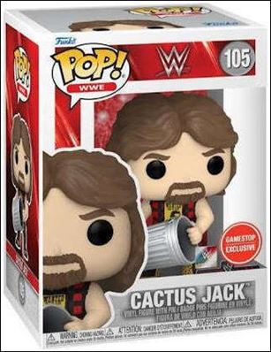 POP! WWE figure 105 Cactus Jack (Pop & Pin) GameStop Exclusive