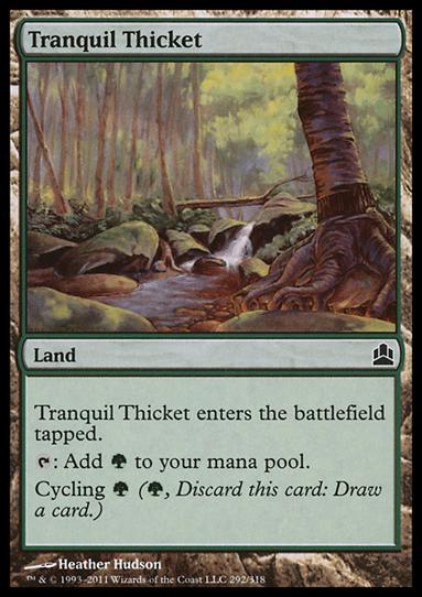 Magic the Gathering: Commander (Base Set) card 292 Tranquil Thicket