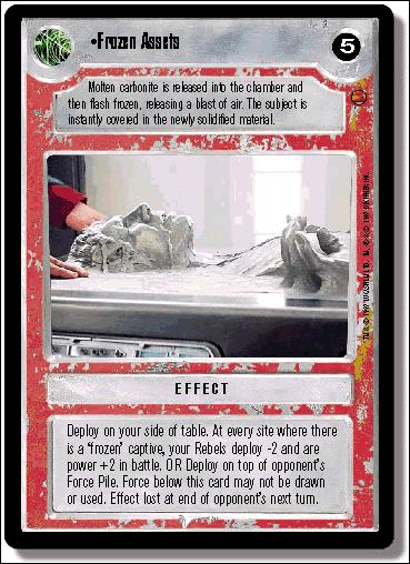 Star Wars: Cloud City Limited (Base Set) card 112 Frozen Assets