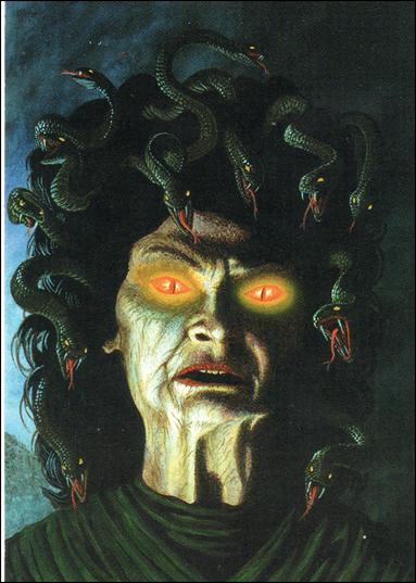 Hammer Horror: Series 1 (Crip-tych 2 Subset) card A6 The Gorgon