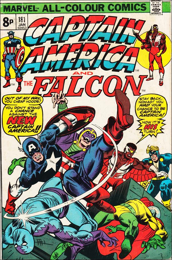 Captain America (1968) issue 181-B UK Price Cover