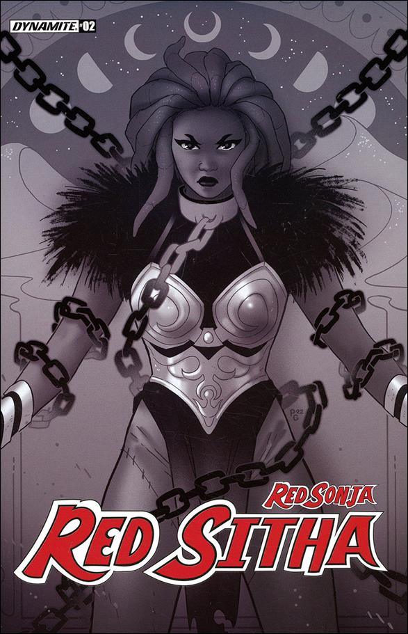 Red Sonja: Red Sitha issue 2-L Paulina Ganucheau 1:15 Black & White Cover