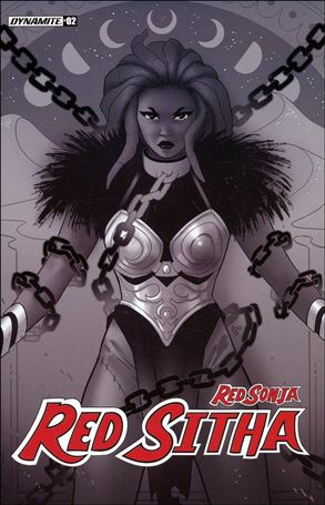 Red Sonja: Red Sitha issue 2-L Paulina Ganucheau 1:15 Black & White Cover