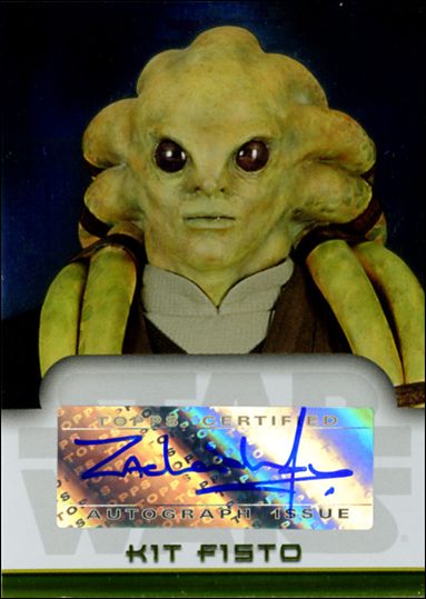 Star Wars Evolution Update Edition (Autograph Subset) card 18 Zachariah Jensen - Kit Fisto