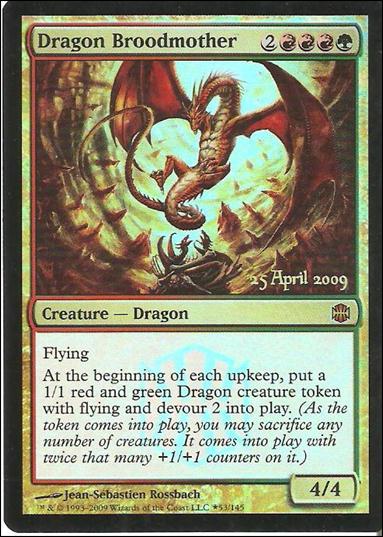 Magic The Gathering: Alara Reborn (Base Set) card 53-C Dragonbrood Mother (Prerelease Stamped)