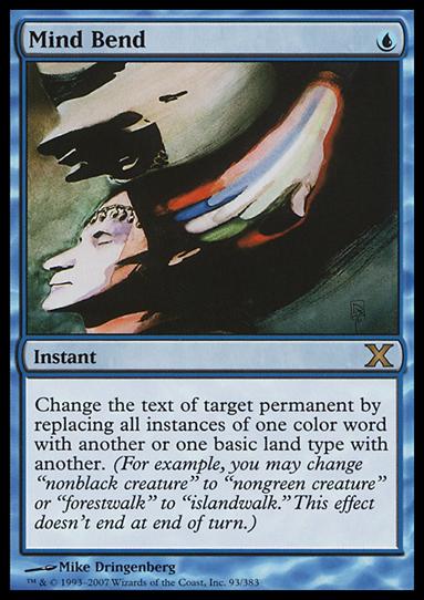Magic the Gathering: 10th Edition (Base Set) card 93 Mind Bend