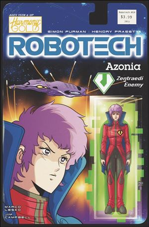 Robotech (2017) issue 14-B Blair Shedd Action Figure Cover
