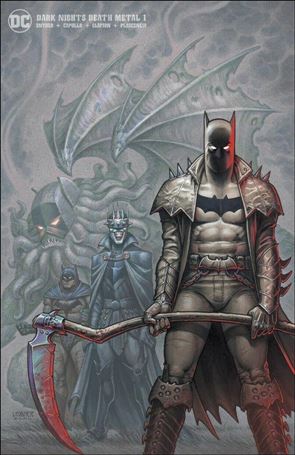 Dark Nights: Death Metal issue 1-J J.M. Linsner Gotham Newsstand Minimal Cover 1/1500