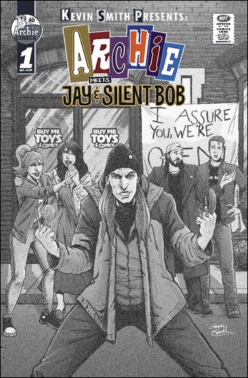 Archie Meets Jay & Silent Bob issue 1-NA Retailer Exclusive Gavin Smith B&W Cover