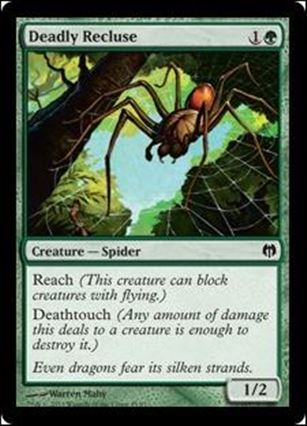 Magic the Gathering: Duel Decks: Heroes vs. Monsters (Base Set) card 45 Deadly Recluse