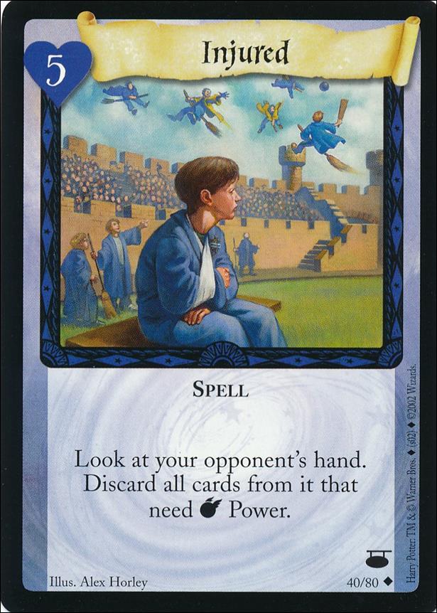 Harry Potter: Diagon Alley (Base Set) card 40 Injured