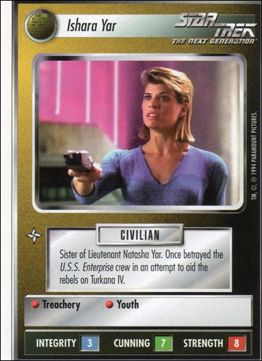Star Trek: Premiere Unlimited (Base Set) card 298 Ishara Yar 