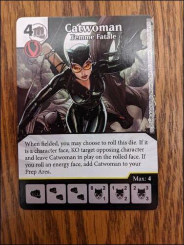 DC Comics Dice Masters Justice League  card 112 Catwoman - Femme Fatale