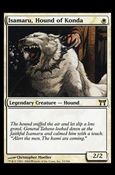 Magic the Gathering: Champions of Kamigawa (Base Set) card 19 Isamaru, Hound of Konda