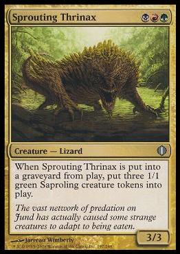 Magic the Gathering: Shards of Alara (Base Set) card 197 Sprouting Thrinax