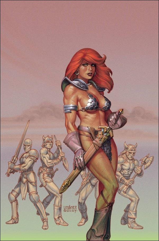 Red Sonja (2023) issue 12-I Joseph Michael Linsner Virgin 1:15 Cardstock Cover
