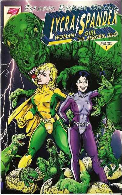 Lycra-Woman and Spandex Girl Jurassic Dinosaur Special issue 1
