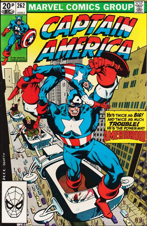 Captain America (1968) issue 262-B UK Price Cover