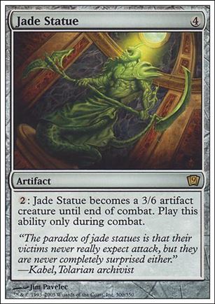 Magic the Gathering: 9th Edition (Base Set) card 300 Jade Statue