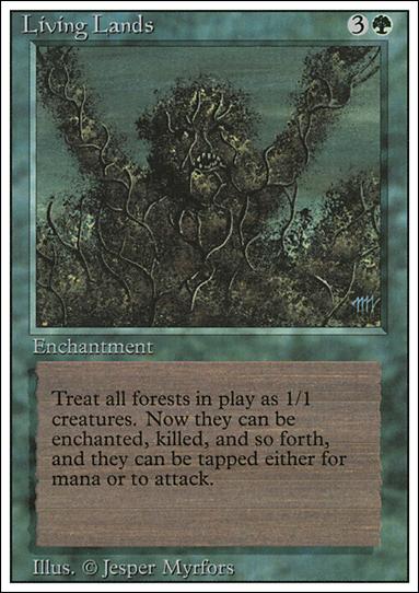 Magic the Gathering: Revised (Base Set) card 210 Living Lands