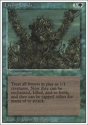 Magic the Gathering: Revised (Base Set) card 210 Living Lands