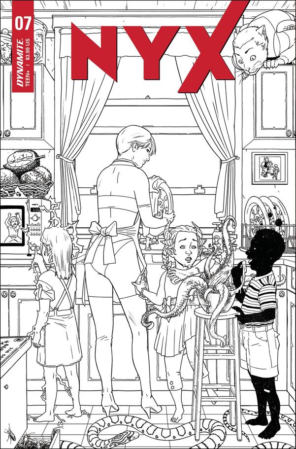 Nyx (2021) issue 7-I Alvaro Lopez 1:10 Black & White Cover
