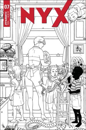 Nyx (2021) issue 7-I Alvaro Lopez 1:10 Black & White Cover