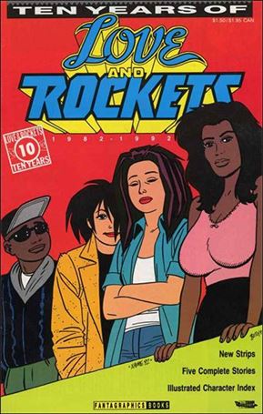 Ten Years of Love & Rockets Cover Image 1