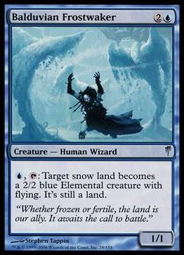 Magic the Gathering: Coldsnap (Base Set) card 28 Balduvian Frostwaker