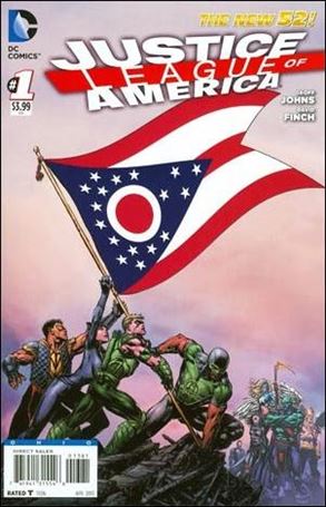Justice League of America (2013)  issue 1-NJ Ohio State Flag Cover