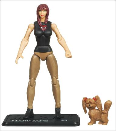 Marvel Universe (Series 2) figure 023-B Mary Jane Watson with Ms. Lion - Loose